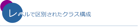 レベルで区別されたクラス